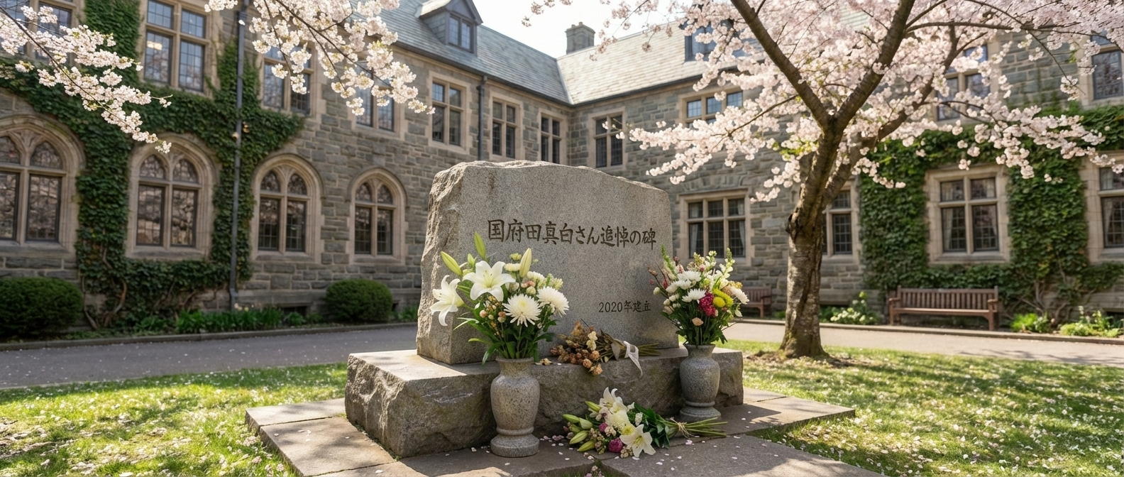 国府田真白さん追悼の碑